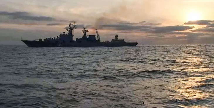 Ucrania alcanza el buque insignia ruso Moskva en el Mar Negro con varios misiles
