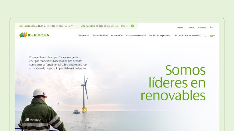 Iberdrola refuerza su liderazgo global en la transición energética con el lanzamiento de su nueva web