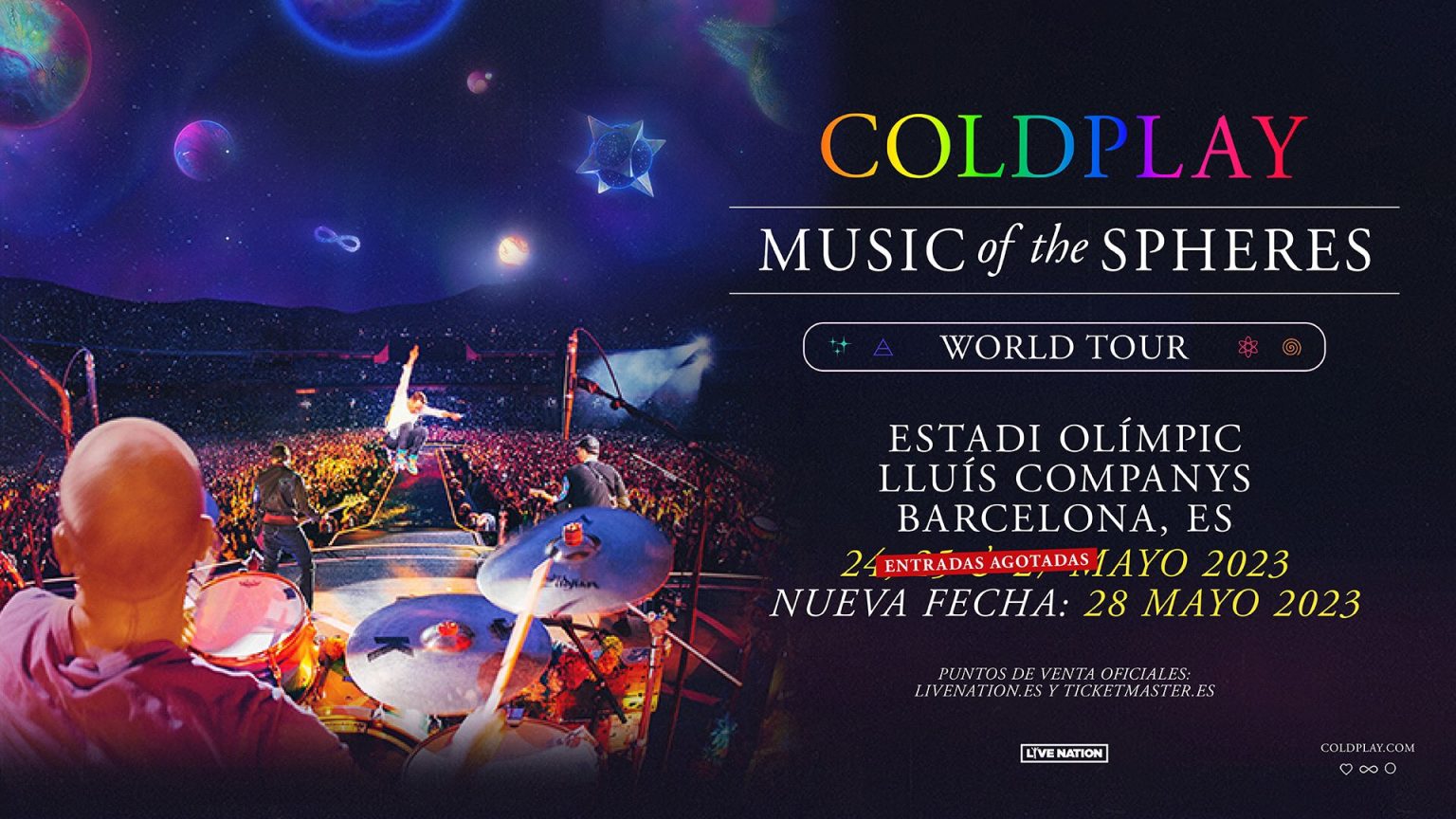 Agotan las entradas para los conciertos de Coldplay en Barcelona