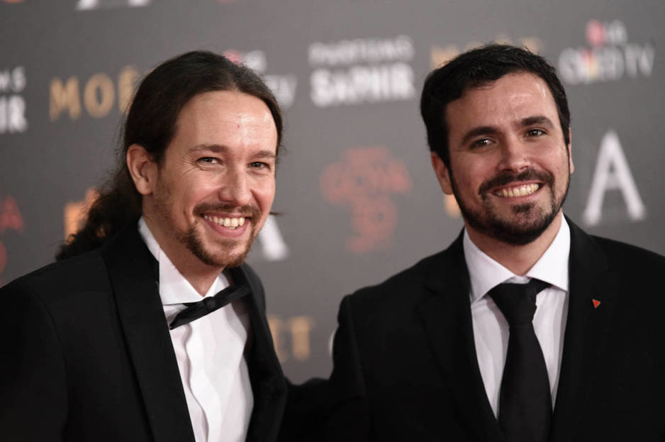 Pablo-Iglesias-Y-Alberto-Garzon-En-Los-Premios-Goya-2016-Gtres