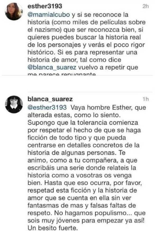 Conversacion-De-Blanca-Suarez-Con-Dos-Seguidoras-Que-Critican-Su-Serie