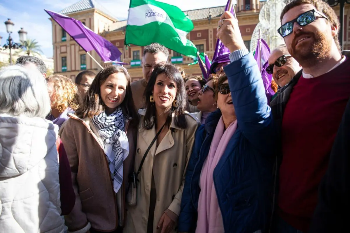 Ione Belarra Martina Velarde Podemos Andalucía Sevilla 4 Diciembre