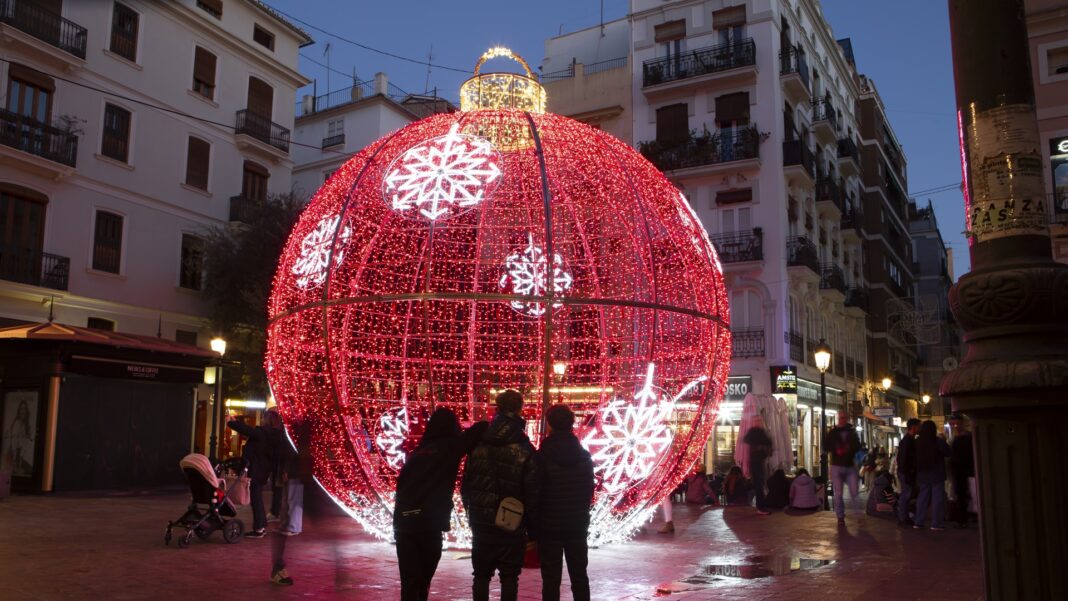 Decoración de Navidad. Fuente: Ayuntamiento de Valencia.