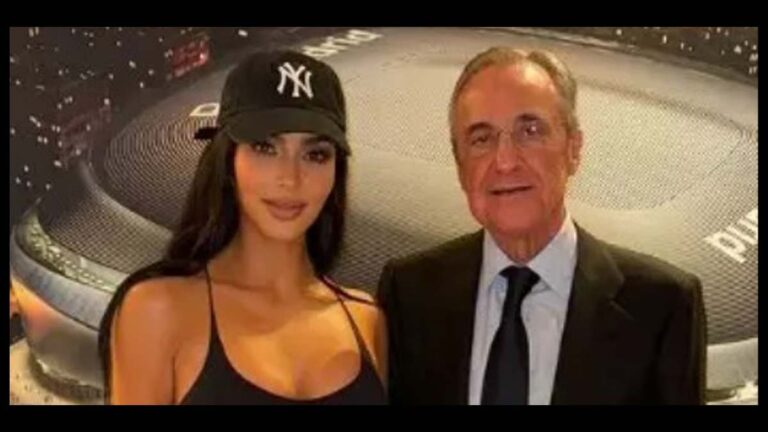 Kim Kardashian sorprende con su visita a España para disfrutar de un partido del Real Madrid en el Santiago Bernabéu