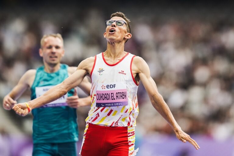 Yassine Ouhdadi conquista la segunda medalla de oro para España en los 5.000 T13 de los Juegos Paralímpicos de París 2024