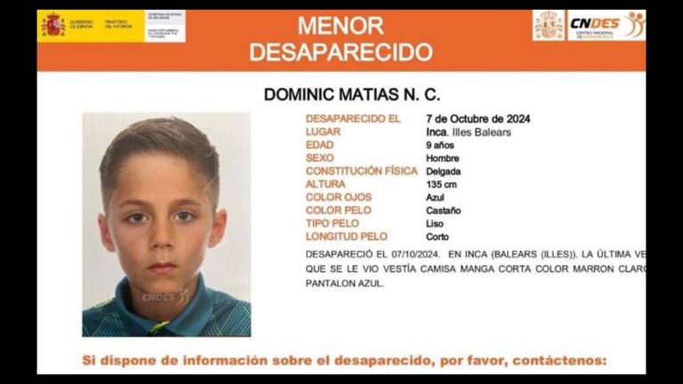 La Guardia Civil investiga la desaparición de un niño de 9 años en Mallorca como posible sustracción parental