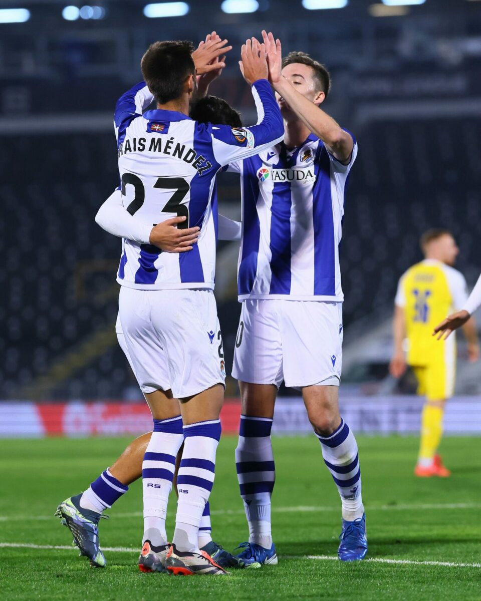 La Real Sociedad Celebra El Primer Gol