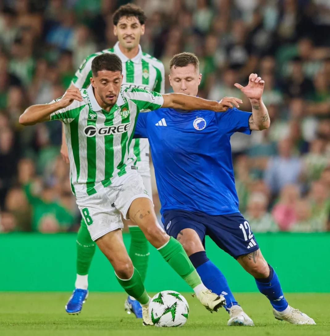 El Betis empata a 1 contra el Copenhague en Conference League.