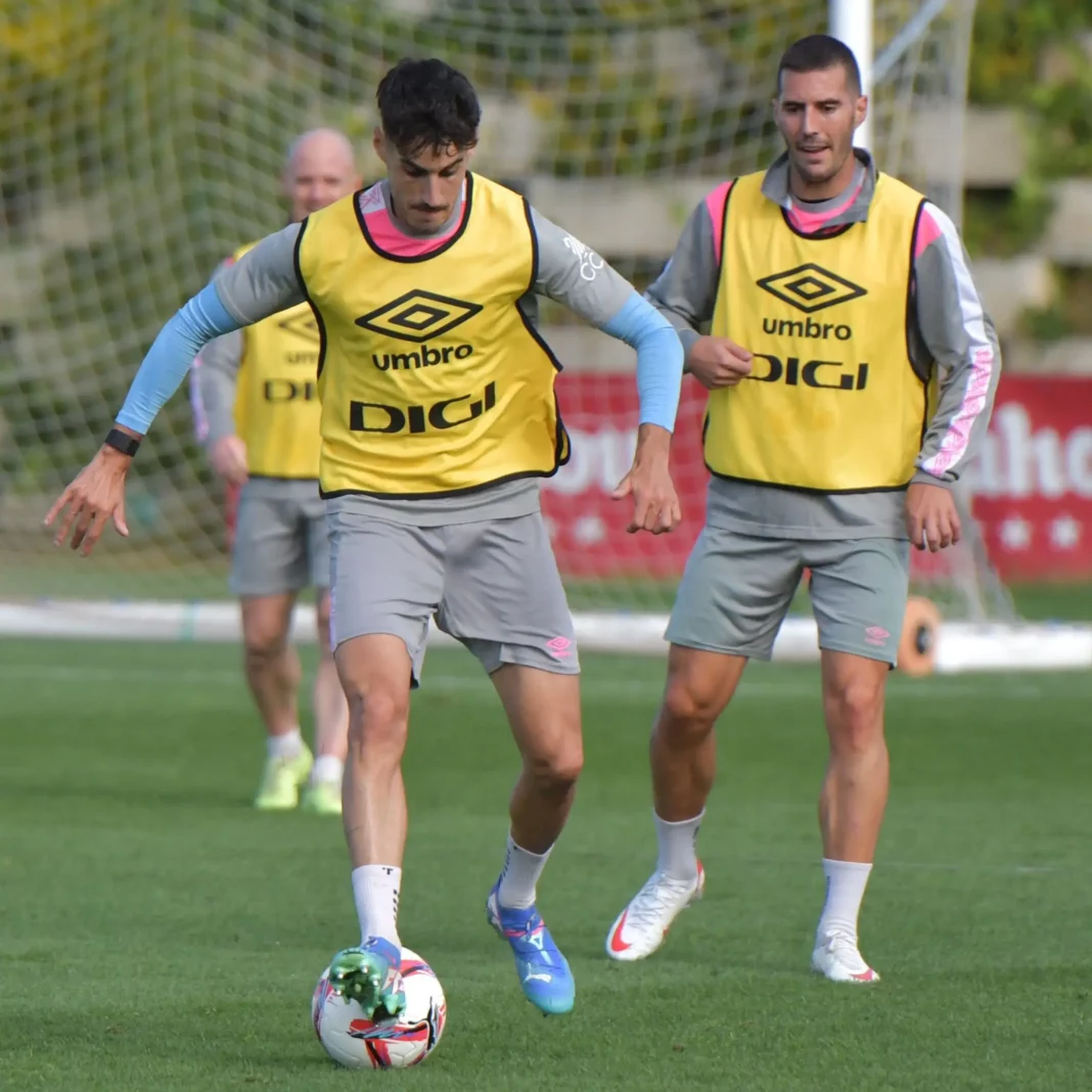 Entrenamiento del Rayo Vallecano.