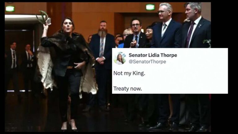 La senadora aborigen Lidia Thorpe acusa a Carlos III de complicidad en el genocidio indígena durante su visita a Australia