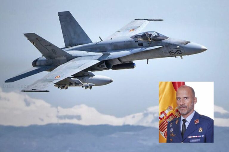 Fallece un teniente coronel del Ejército del Aire al estrellarse el F-18 que pilotaba