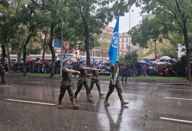 Bandera Onu Desfile