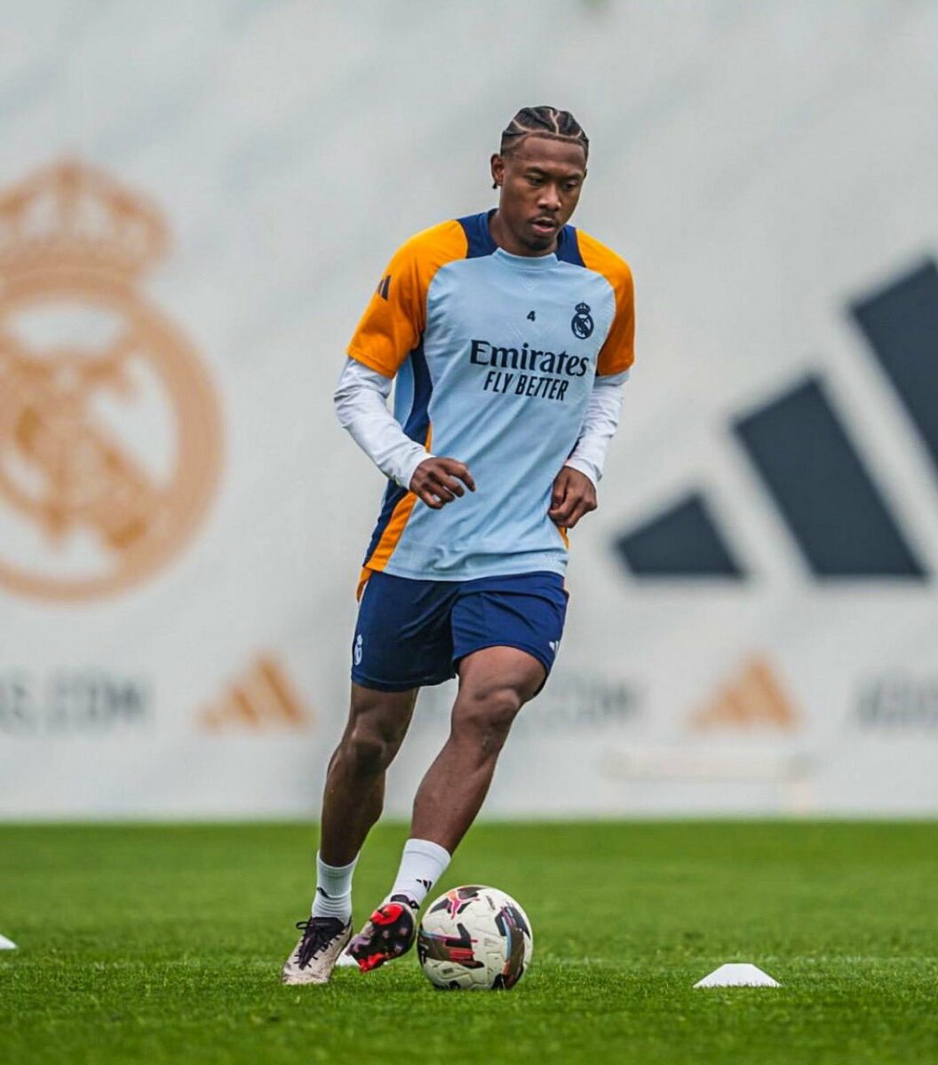 Alaba Entrenando Con El Real Madrid