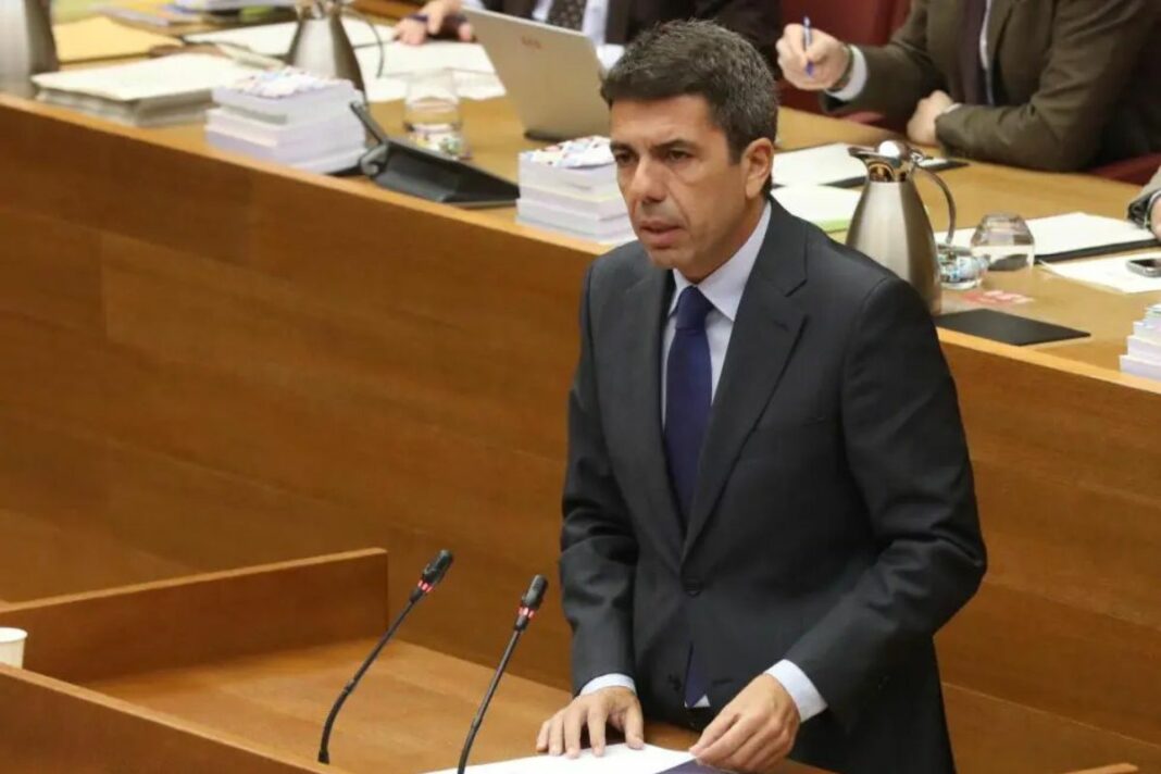 La asociación Iustitia Europa fue la primera en registrar una querella contra Mazón, pero además hay otras dos del sindicato Confederación General del Trabajo, dos presentadas por abogados y también dos más registradas por particulares. (Foto: Generalitat Valenciana).