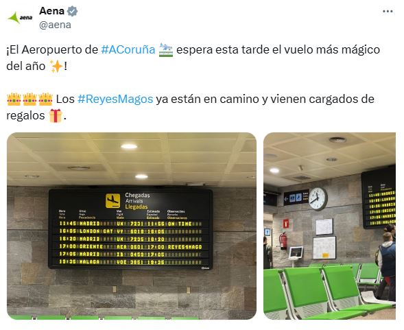 Aena Reyes Magos Aeropuerto A Coruna