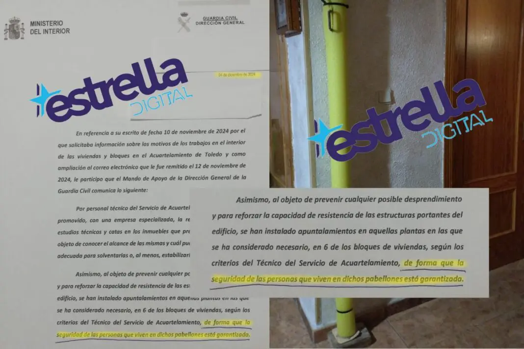 Escrito remitido por la Dirección General de la Guardia Civil a la Comandancia de Toledo el pasado mes de diciembre.