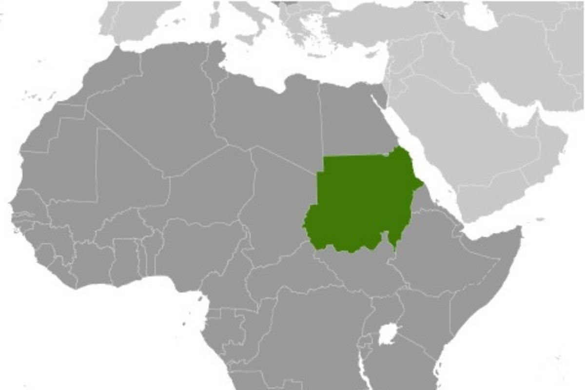 Mapa Sudan