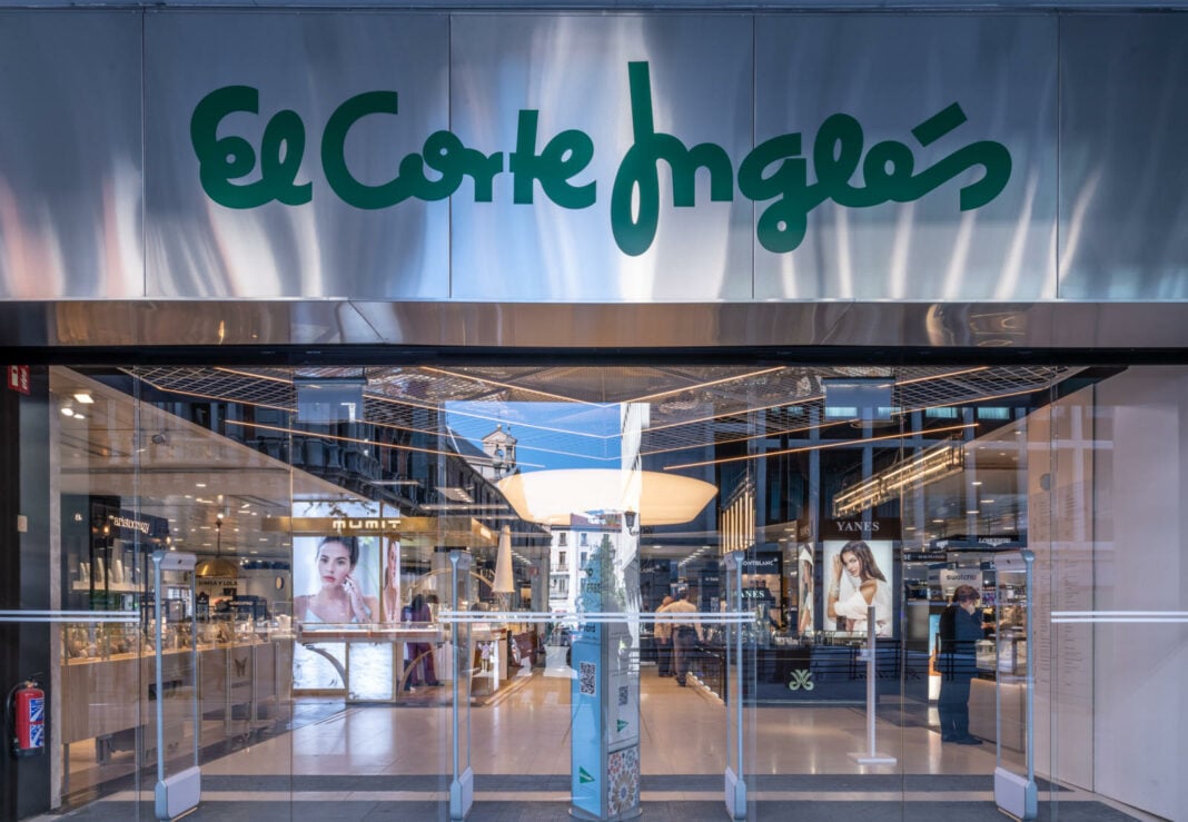 Imagen de la página web de El Corte Inglés